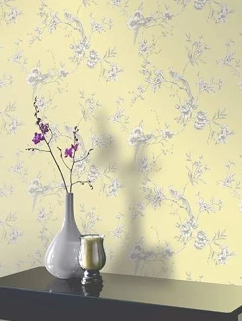 Wink Decor Chinoise Yellow Wallpaper | 50″ sqft.