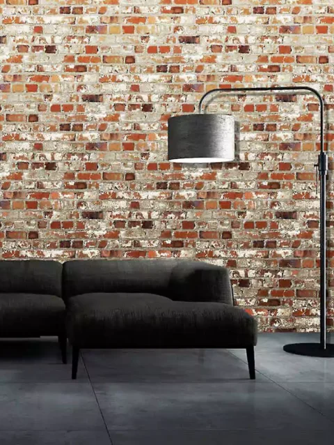 WinkDecor Loft Red Brick Wallpaper | 50″ sqft.