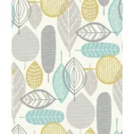 WinkDecor Malmo Teal Wallpaper | 50″ sqft. - Image 2