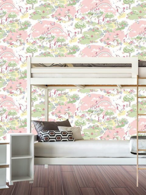 WinkDecor Unicorn Kingdom Wallpaper | 50″sqft