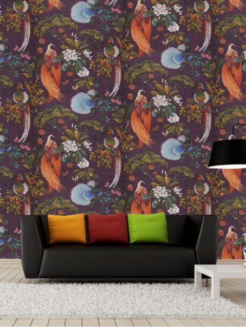 WinkDecor Outside In Songbird Wallpaper | 50″sqft