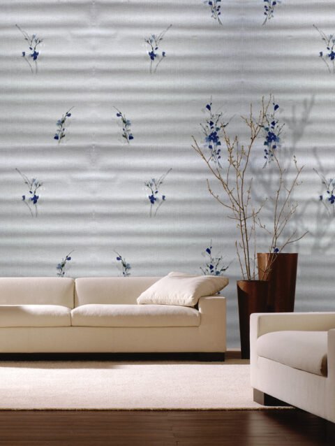 WinkDecor Blue Floral Wallpaper | 50″sqft