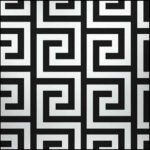 WinkDecor Black & White Versache Wallpaper | 50″sqft - Image 2