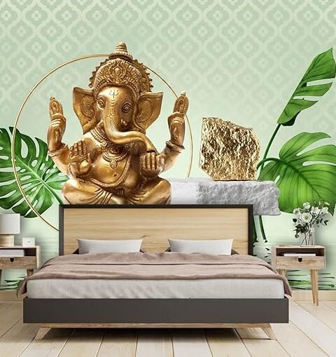 Beautiful Lord Ganesha Sitting Wallpaper For Wall