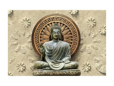 Beautiful Blessing Lord Buddha Sitting WallPaper - Image 2