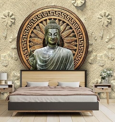 Beautiful Blessing Lord Buddha Sitting WallPaper