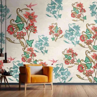 Floral Wallpaper Print Wallpaper For Wall