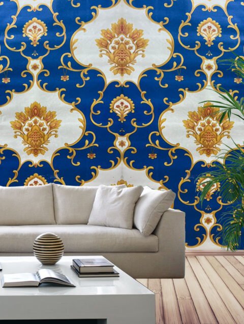 3D Traditional Wallpaper For Bedroom Wall | 50'sqft