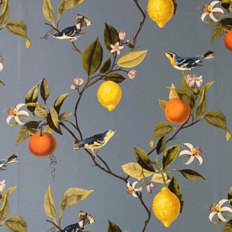 3D botanical Multicolor Wallpaper For Living Room Wall | 50'sqft - Image 2