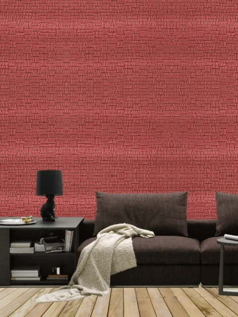 Plain Red Wallpaper For House Wall | 50'sqft