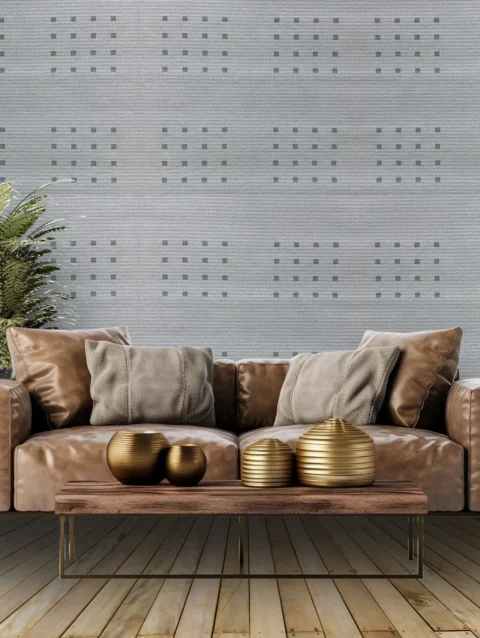 Grey & Black Dotted Wallpaper For House Wall | 50'sqft