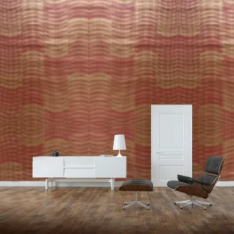 Red & Golden Wallpaper For House Wall | 50'sqft