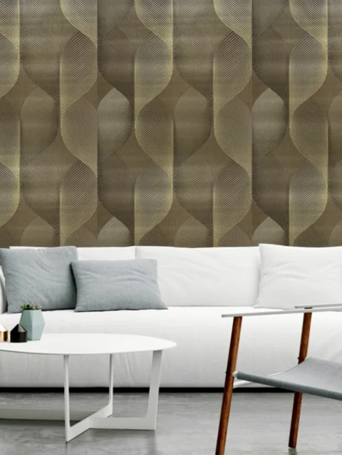 3D Green Design Wallpaper For Home Wall | 50'sqft