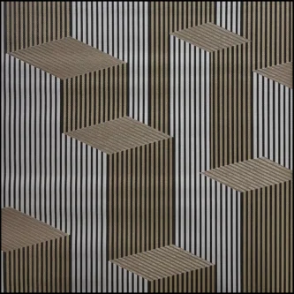 Avacado Green 3D Stripes Design Wallpaper For Home Wall | 50'sqft - Image 2