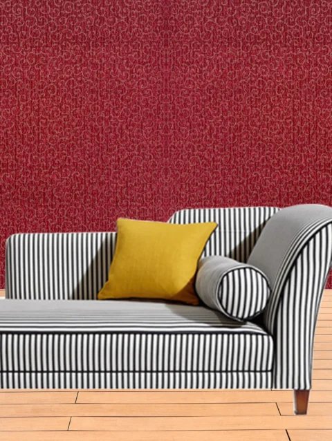 Dark Red Design Wallpaper For Room Wall | 50'sqft