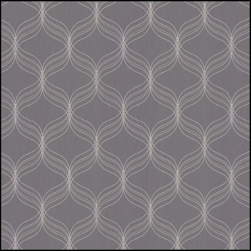 Optical Geo Gray Wallpaper For Bed Room - Image 2
