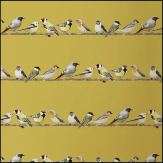 Birds Wall Art Wallpaper For Living Room - Image 2