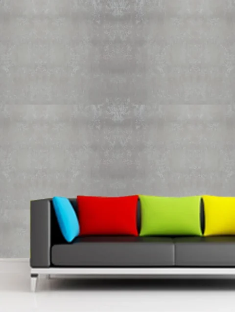 Fabric Grey Rettificato Wallpaper For Living Room