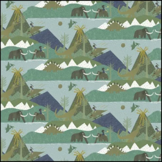 Beautiful Prehistoric Wallpaper For Living Room - Image 2