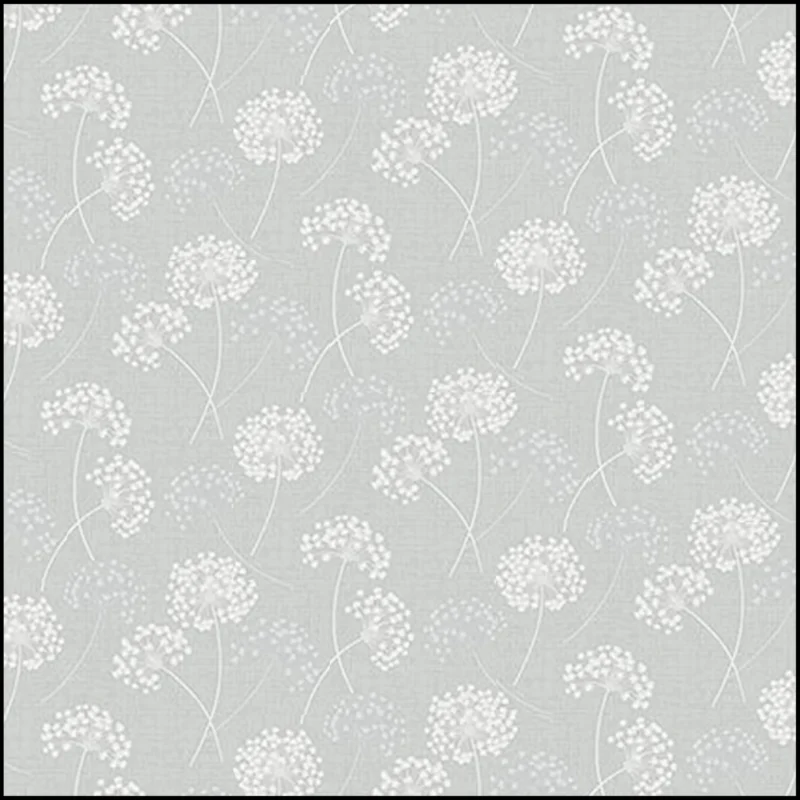 Grey Floral Wallapaper For Living Room
