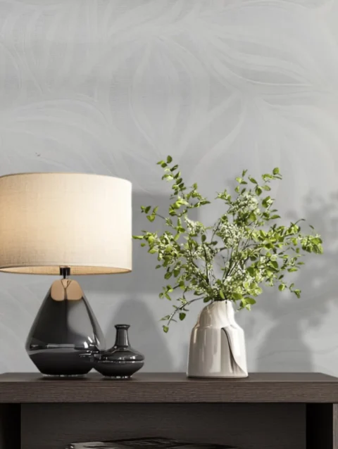 Frosty White Texture Finish Wallpaper For Home Wall