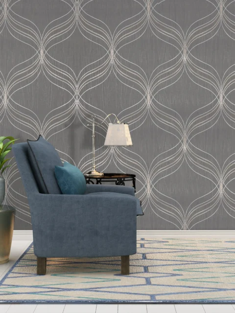 Boutique Optical Geo Wallpaper For House wall