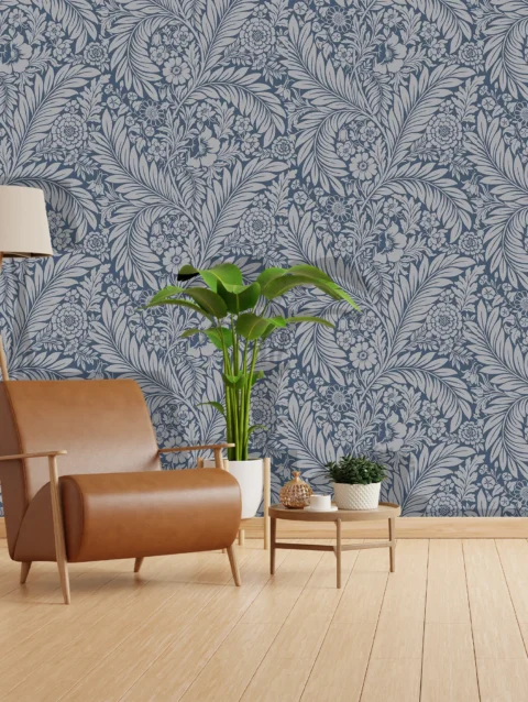 Love Pearl Campitura Ramage Wallpaper For House wall