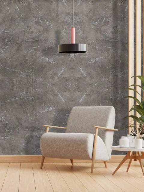 Chamonix Due 2 Dark Gray Wallpaper For House wall