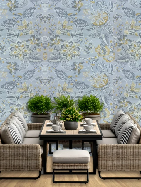 Blush Floral Wallpaper