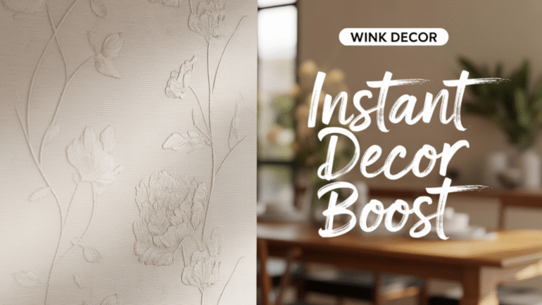Elegant floral wallpaper design by Wink Decor for an instant décor boost in modern interiors.