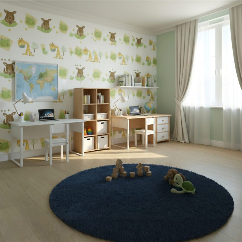 Small Colorful Kids Wallpaper - Image 3