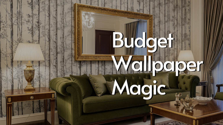 Budget-friendly wallpaper for living room